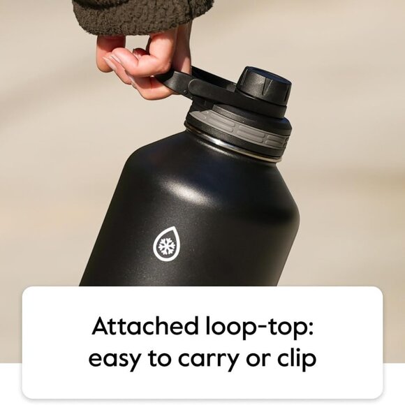 Bottle with Spout Lid - Stainless Steel Water Bottles with Double-Wall Insulatio - Picture 9 of 9